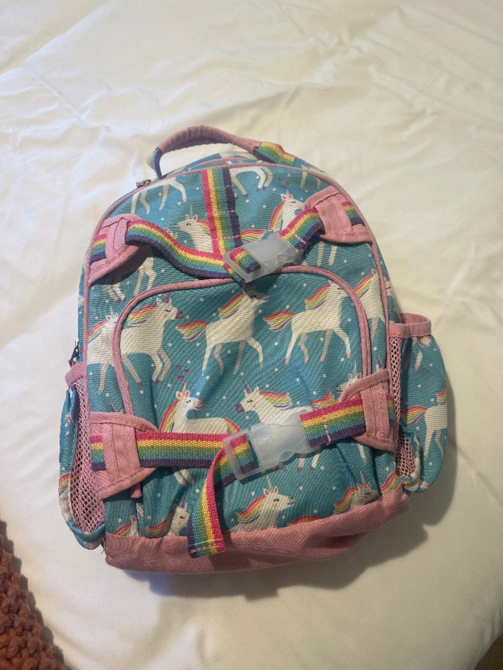 Pottery barn kids small unicorn backpack